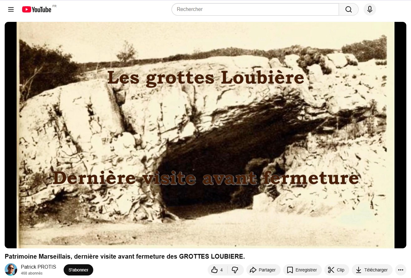 Grottes Loubiere sur Youtube